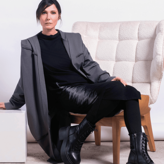 Ozai N Ku Prêt à Porter Femme Robe Manteau1